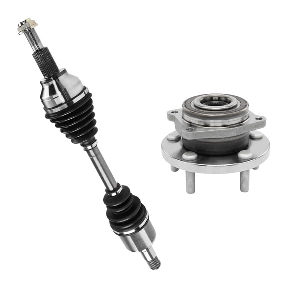 AutoShack Front Left CV Axle Shaft Wheel Hub Bearing Assembly Replacement for 2008 Dodge Avenger AWD 2011-2014 Chrysler 200 FWD 2008 Chrysler Sebring AWD Driver Side 5-Lug 5 HUB010200262