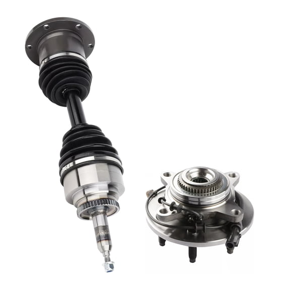 AutoShack Front Left or Right CV Axle Shaft Wheel Hub Bearing Assembly Replacement for 2005-2008 Ford F-150 4WD 2006-2008 Lincoln Mark LT 4WD Driver or Passenger Side 6-Lug 6 HUB010200142