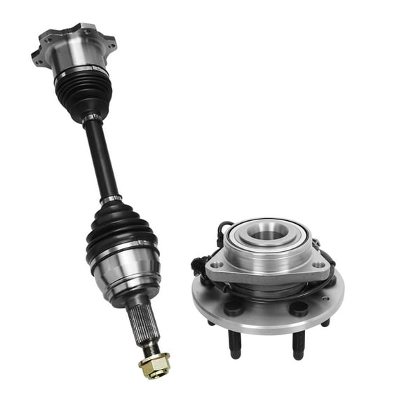 AutoShack Front Left or Right CV Axle Shaft Wheel Hub Bearing Assembly Replacement for 2014-2018 Chevrolet Silverado 1500 4WD 2015-2020 GMC Yukon 4WD Driver or Passenger Side 6-Lug 6 HUB010200292