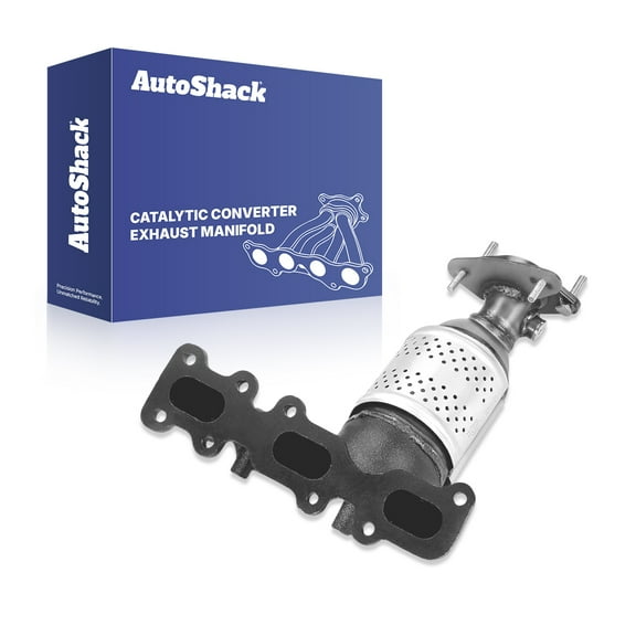 AutoShack Exhaust Manifold Catalytic Converter Kit | Replacement for 2013-2019 Ford Explorer 2015-2018 Ford Edge 2013-2016 Lincoln MKZ 2016-2018 Lincoln MKX | 2-PC