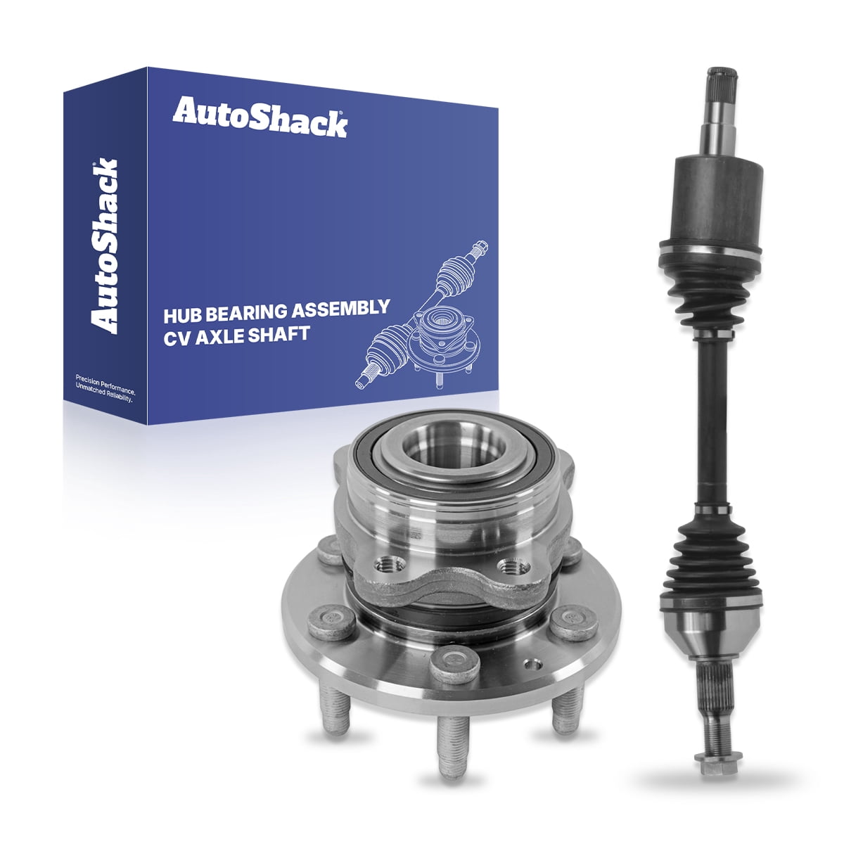 AutoShack Front Left or Right CV Axle Shaft Wheel Hub Bearing Assembly Replacement for 2016-2022 Chevrolet Colorado 4WD 2016-2022 GMC Canyon 4WD Driver or Passenger Side 6-Lug 6 HUB010201045