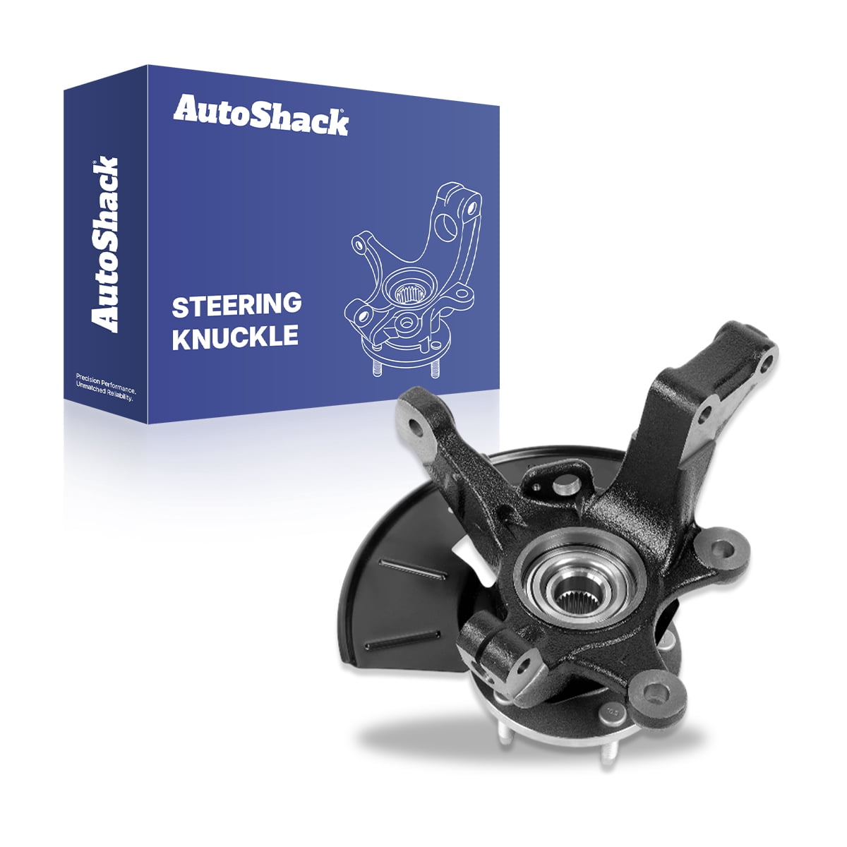 AutoShack Front Loaded Steering Knuckle and Wheel Hub Bearing Assembly - Driver Side for Ford & Mercury, Escape 2005-2012 Mariner 2005-2011, 4WD FWD L4 2.3L 2.5L V6 3.0L - with ABS