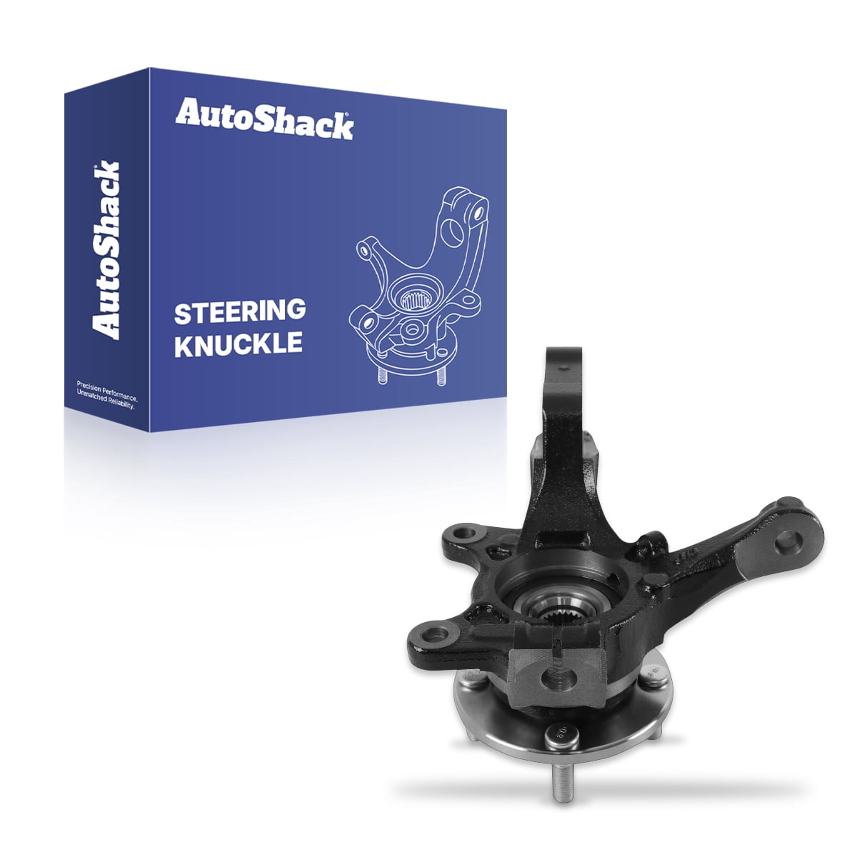 AutoShack Front Loaded Steering Knuckle and Wheel Hub Bearing Assembly - Driver Side for Nissan, Versa 2013-2019 Versa Note 2014-2019, FWD L4 1.6L - with ABS