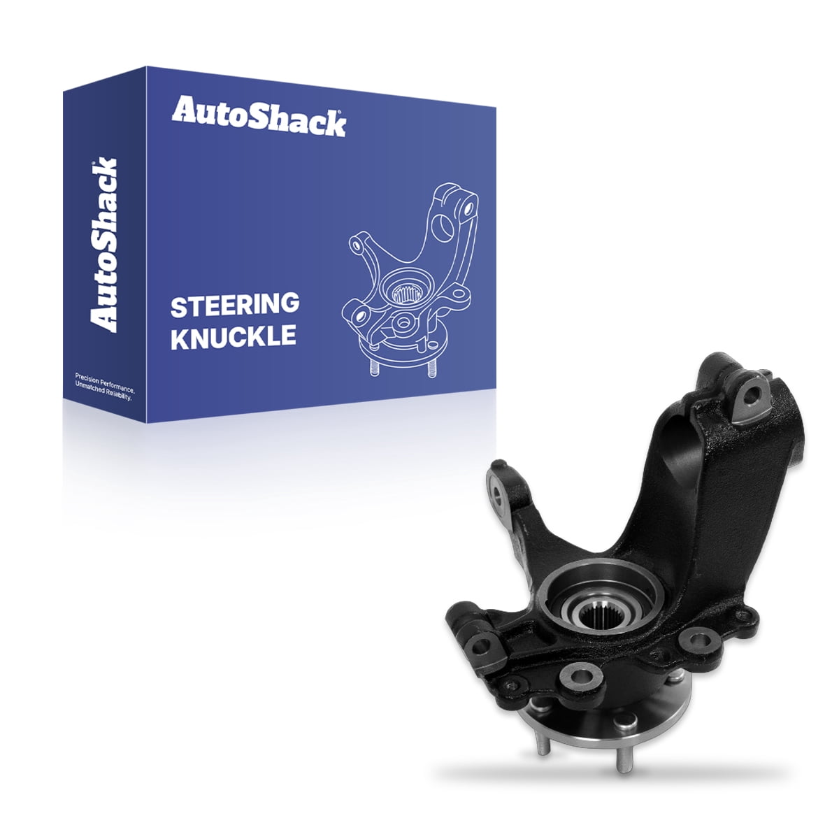 AutoShack Front Loaded Steering Knuckle and Wheel Hub Bearing Assembly - Driver Side for Ford, Focus 2012-2018, FWD L4 2.0L - with ABS