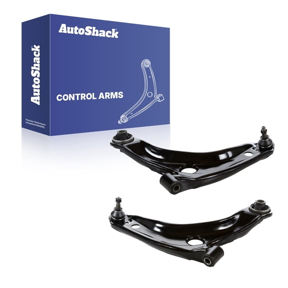 AutoShack Front Lower Control Arms and Ball Joint with Bushings for Toyota & Scion, Yaris 2006-2019 Prius C 2012-2019 xD 2008-2014, L4 1.5L 1.8L, Pair