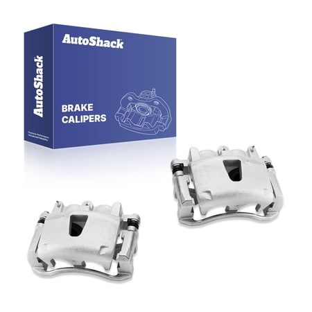 AutoShack Front Brake Calipers for Jeep, Grand Cherokee 2005-2010 Commander 2006-2010, 4WD RWD AWD V6 3.0L 3.7L V8 4.7L 5.7L, Left and Right, Pair