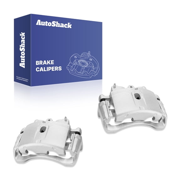 AutoShack Front Brake Calipers Set of Assembly with Bracket Replacement for Chevrolet Express 2500 Express 3500 Silverado 2500 HD GMC Savana 3500 Hummer H2 Driver and Passenger Side BCPKG0017