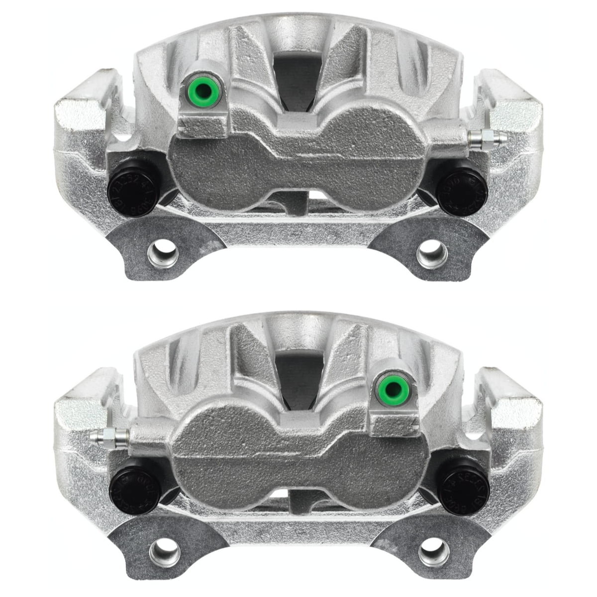 AutoShack Front New Brake Calipers with Bracket Assembly Set of 2