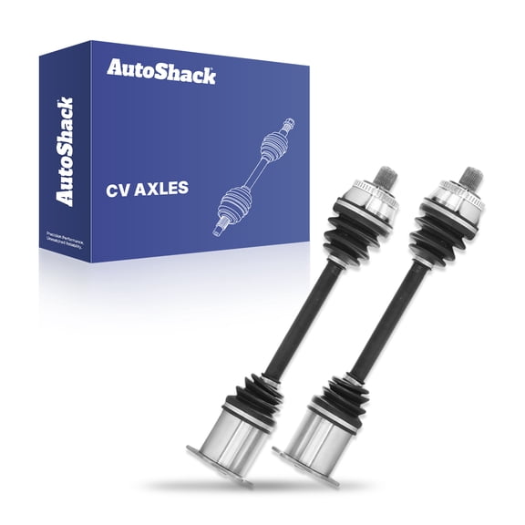 AutoShack Front CV Axle Shaft Assemblies for Audi, A4 2002-2009, FWD L4 1.8L 2.0L V6 3.0L 3.2L, Driver and Passenger, Pair