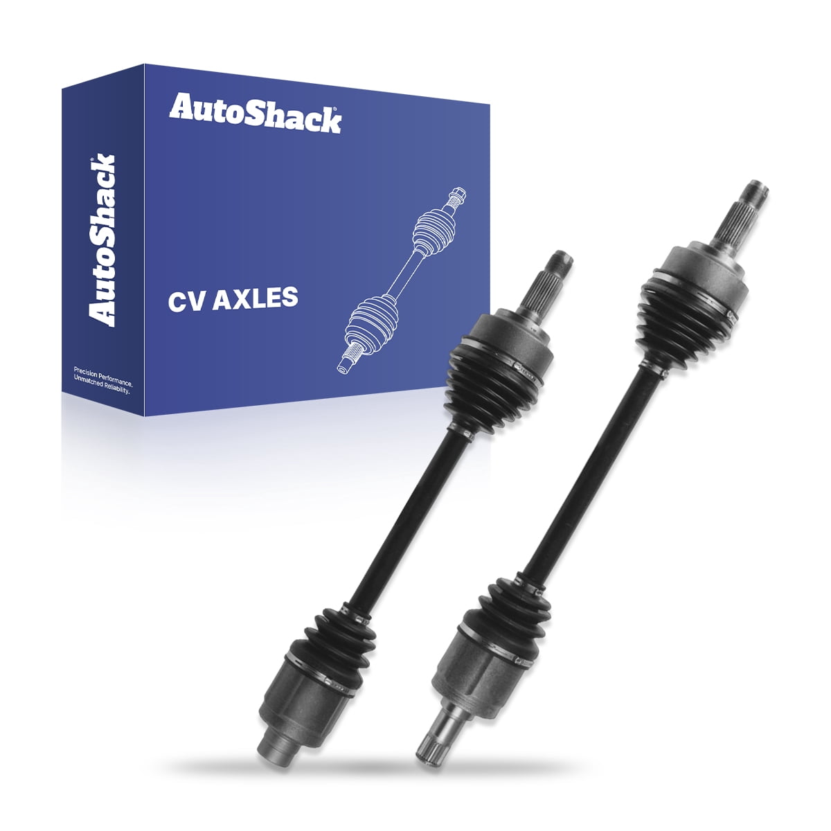 AutoShack Front CV Axle Shaft Assemblies for Honda, Accord 2008-2012, FWD V6 3.5L, Left and Right, Pair