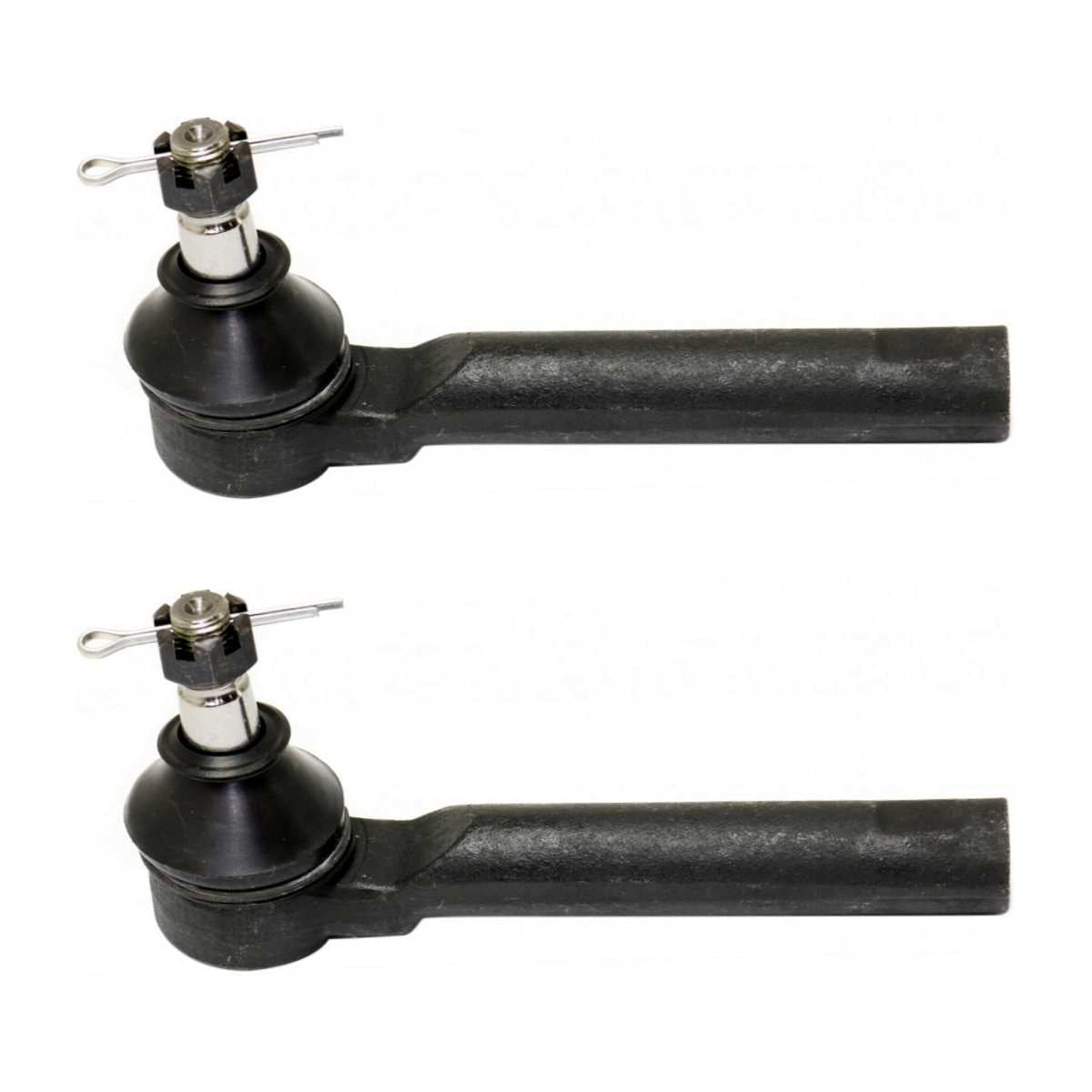 AutoShack Front Outer Driver and Passenger Side Tie Rod Ends Set of 2