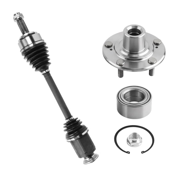 AutoShack Front Right CV Axle Shaft Wheel Hub Bearing Assembly Replacement for 2003-2007 Honda Accord FWD 2004-2006 Acura TL FWD Passenger Side 5-Lug 5 HUB060200632