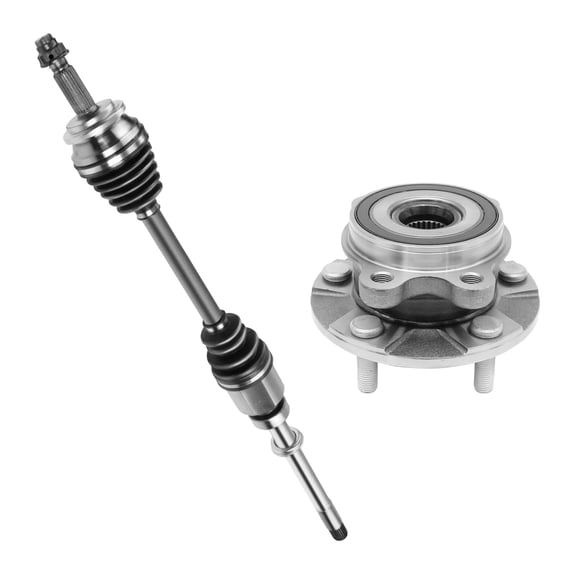 AutoShack Front Right CV Axle Shaft Wheel Hub Bearing Assembly | Replacement for 2006-2012 Toyota RAV4 | 2-PC