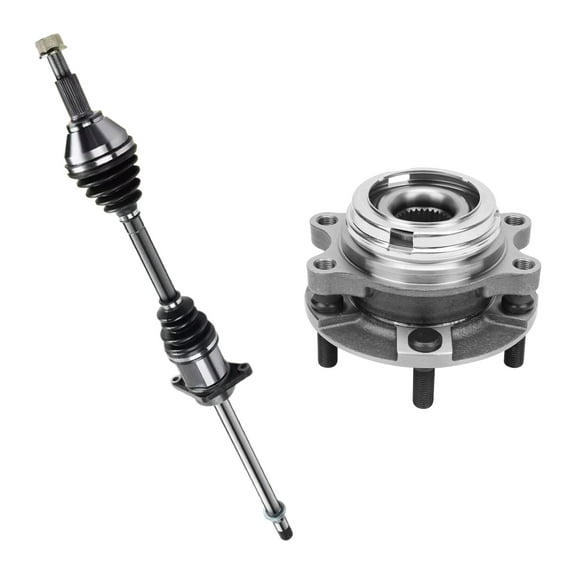 AutoShack Front Right CV Axle Shaft Wheel Hub Bearing Assembly Replacement for 2009-2014 Nissan Maxima FWD Passenger Side 5-Lug 5 HUB060200673