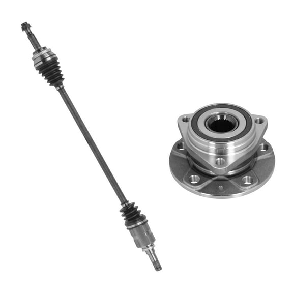 AutoShack Front Right CV Axle Shaft Wheel Hub Bearing Assembly Replacement for 2015-2018 Volkswagen Golf FWD 2016-2018 Volkswagen Golf SportWagen FWD Passenger Side 5-Lug 5 HUB060200769