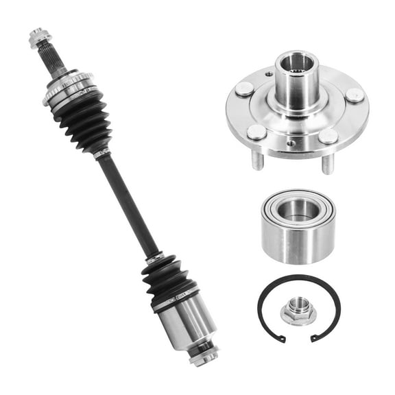 AutoShack Front Right CV Axle Shaft Wheel Hub Bearing Assembly Replacement for 2010-2012 Ford Fusion FWD 2010-2011 Mercury Milan FWD Passenger Side 5-Lug 5 HUB060200680