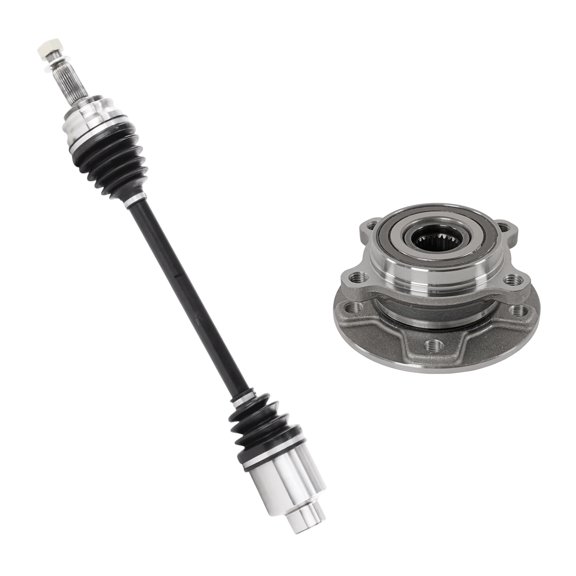 AutoShack Front Right CV Axle Shaft Wheel Hub Bearing Assembly Replacement for 2017 Jeep Compass 4WD Passenger Side 5-Lug 5 HUB060201010