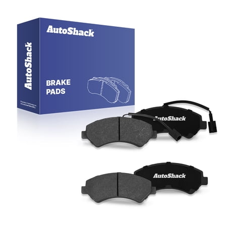 AutoShack Front Premium Ceramic Brake Pad Set for Ram, ProMaster 2500 2014-2024 ProMaster 1500 2014-2024, FWD L4 3.0L V6 3.6L