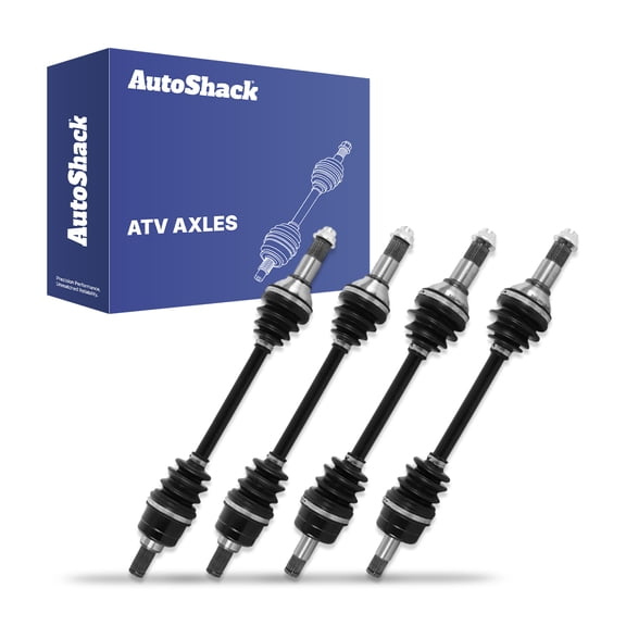 AutoShack Front & Rear ATV CV Axle Assemblies for Yamaha, YFM550 Grizzly FI 4x4 Auto 2009-2014 YFM700 Grizzly FI 4x4 Auto 2007-2013