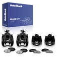 thumbnail image 1 of AutoShack Front & Rear Black Brake Calipers & Ceramic Brake Pads for Ram, C/V 2012, FWD V6 3.6L, 1 of 4