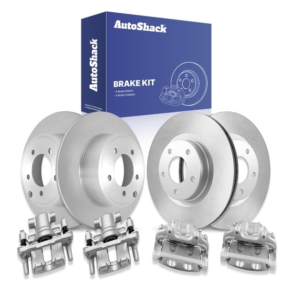 AutoShack Front & Rear Brake Rotors & Calipers for Chrysler & Dodge, 200 2013-2014 Avenger 2013-2014, FWD L4 2.4L V6 3.6L