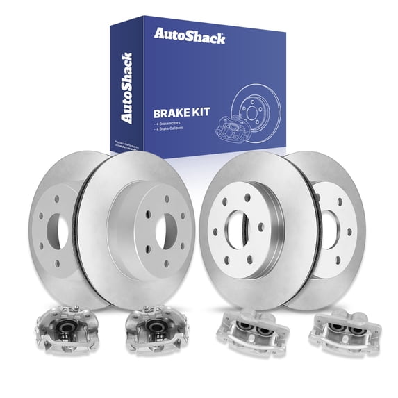 AutoShack Front & Rear Brake Rotors & Calipers for Chevrolet & GMC, Silverado 1500 1999-2002 Sierra 1500 1999-2002 Tahoe 2000-2001 Astro 2003-2005, AWD RWD 4WD V6 4.3L V8 4.8L 5.3L 6.0L