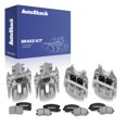 thumbnail image 1 of AutoShack Front & Rear Brake Calipers + Ceramic Brake Pads Replacement for 2013-2014 Chrysler 200 2013-2014 Dodge Avenger 12-PC Kit, 1 of 5
