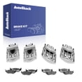 thumbnail image 1 of AutoShack Front & Rear Brake Calipers + Ceramic Brake Pads Replacement for 2002-2004 Dodge Ram 1500 2004 Dodge Durango 12-PC Kit, 1 of 5