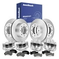 thumbnail image 1 of AutoShack Front Vented & Rear Vented Brake Rotors + Premium Ceramic Pads + Calipers 16-PC Brake Kit Replacement for 2006-2017 Chevrolet Express 2500 2007-2017 GMC Savana 2500, 1 of 5