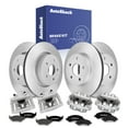 thumbnail image 1 of AutoShack Front & Rear Brake Rotors, Premium Pads & Calipers for Ram, Dodge & Chrysler, 1500 2011-2018 Ram 1500 2009-2010 Aspen 2007-2009 Durango 2007-2009, 4WD RWD V6 3.0L 3.6L 3.7L V8 4.7L 5.7L, 1 of 5