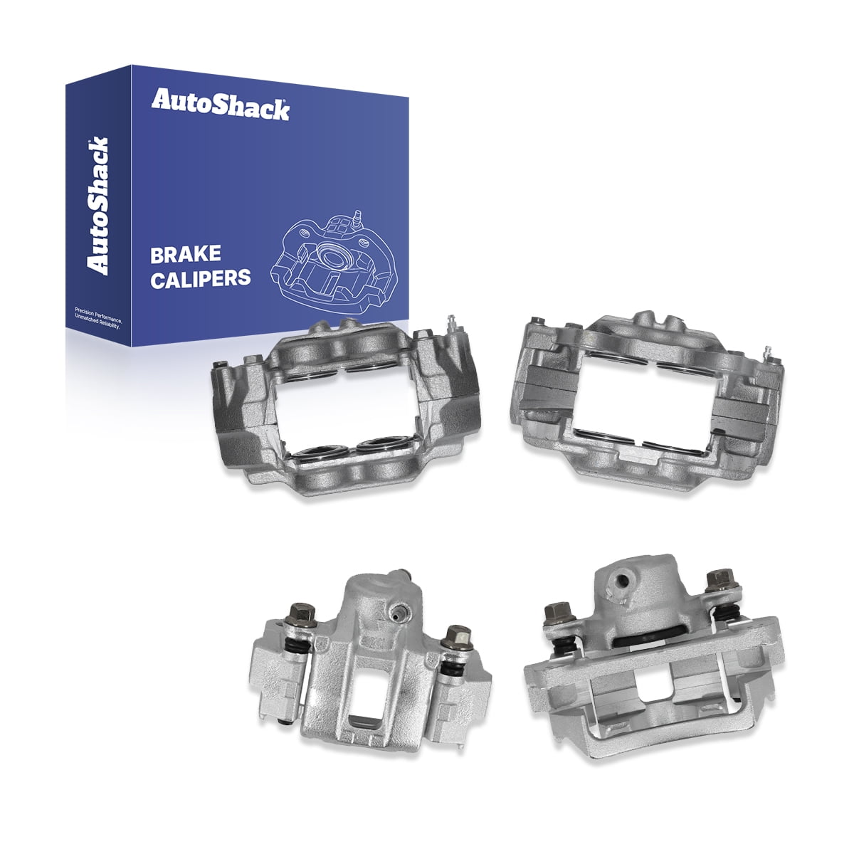 AutoShack Front & Rear Brake Calipers for Toyota & Lexus, 4Runner 2015-2023 GX460 2016-2023, AWD 4WD RWD V6 4.0L V8 4.6L