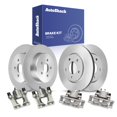 thumbnail image 1 of AutoShack Front Vented & Rear Solid Brake Rotors + Calipers 8-PC Brake Kit Replacement for 2001-2007 Dodge Grand Caravan 2001-2007 Chrysler Town & Country 2001-2007 Dodge Caravan, 1 of 5
