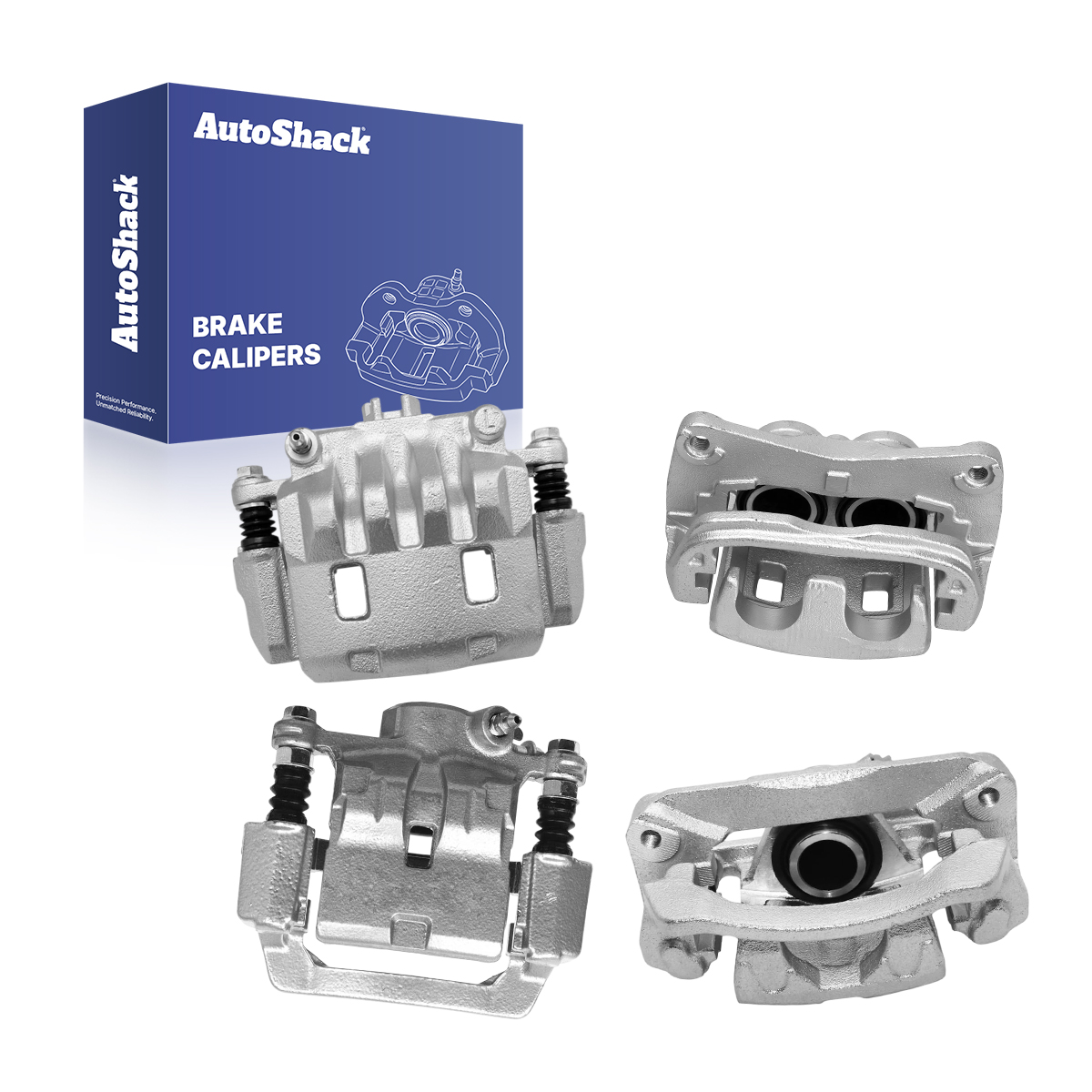 AutoShack Front & Rear Brake Calipers for Subaru, Impreza 2008-2014 Forester 2009-2013 WRX 2013-2014, AWD H4 2.5L