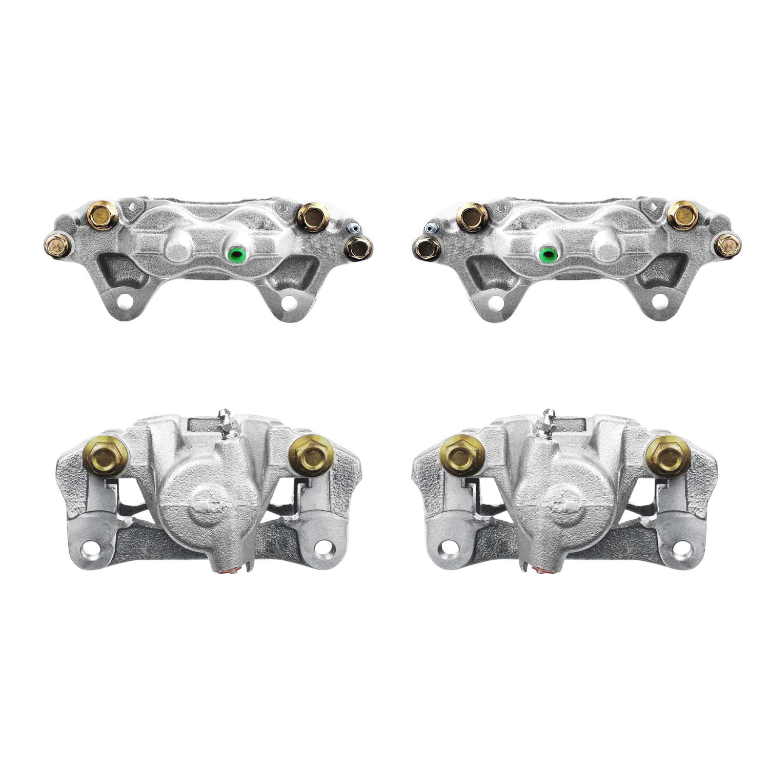 AutoShack Front & Rear Brake Calipers for Toyota, Sequoia 2001-2007, 4WD RWD V8 4.7L