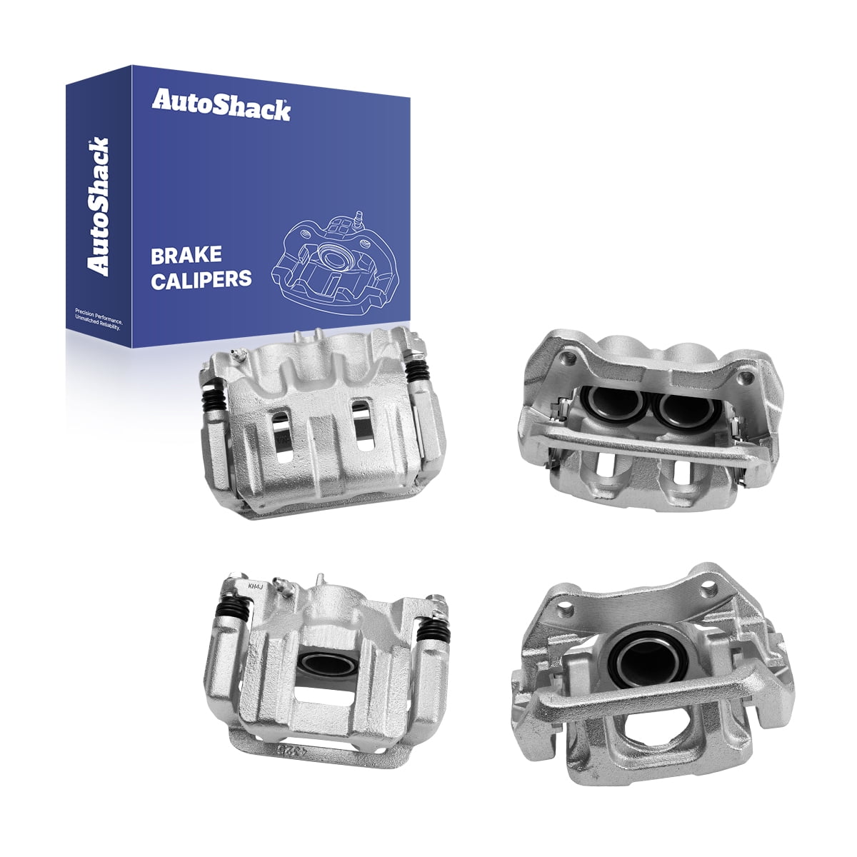 AutoShack Front & Rear Brake Calipers for Honda, Odyssey 2011-2017, FWD V6 3.5L