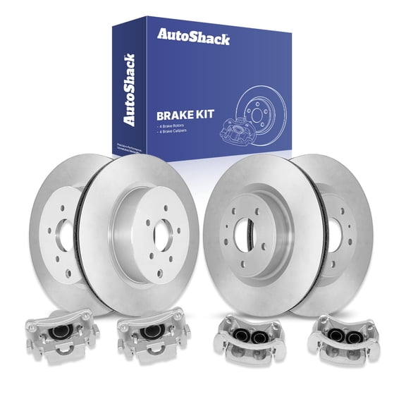 AutoShack Front & Rear Brake Rotors & Calipers for INFINITI, Q50 2022-2023 Q60 2019, AWD RWD V6 3.0L