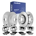 thumbnail image 1 of AutoShack Front Vented & Rear Solid Coated Brake Rotors + CeramicPads + Calipers 16-PC Brake Kit Replacement for 2011-2017 Jeep Grand Cherokee ArmorStop, 1 of 5