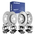thumbnail image 1 of AutoShack Front Vented & Rear Vented Coated Brake Rotors + CeramicPads + Calipers 16-PC Brake Kit Replacement for 2017-2021 Jeep Grand Cherokee 2020-2022 Dodge Durango ArmorStop, 1 of 5