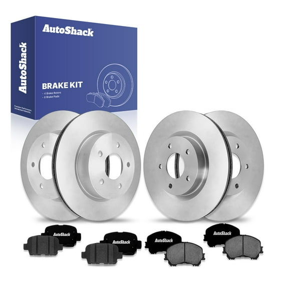 AutoShack Front & Rear Brake Rotors & Ceramic Pads for Nissan, Rogue 2019 Rogue Sport 2019, AWD FWD L4 2.0L 2.5L