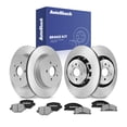 thumbnail image 1 of AutoShack Front & Rear Brake Rotors Ceramic Brake Pads | Replacement For Lincoln MKS MKT Ford Police Interceptor Utility Taurus Flex 2015-2017 Explorer AWD | Coated | 12-PC Brake Kit | ArmorStop, 1 of 5