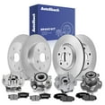 thumbnail image 1 of AutoShack Front Vented & Rear Solid Brake Rotors + Ceramic Pads + Hub Bearing Assembly 16-PC Brake Kit Replacement for 2006-2012 Toyota RAV4, 1 of 5