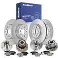 thumbnail image 1 of AutoShack Front Vented & Rear Solid Brake Rotors + Ceramic Pads + Hub Bearing Assembly 16-PC Brake Kit Replacement for 2011-2013 Audi A3, 1 of 5