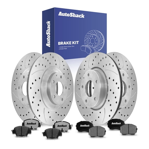 AutoShack Front & Rear Brake Rotors & Ceramic Pads for Mazda, CX-5 2019 ...