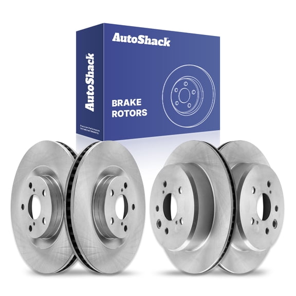 AutoShack Front & Rear Brake Rotors for Lexus, GS350 2013-2020 IS300 2016-2020 IS350 2014-2021 RC300 2016-2021 RC200t 2016-2017 GS200t 2016-2017, RWD AWD L4 2.0L V6 3.5L