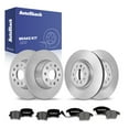 thumbnail image 1 of AutoShack Front Vented & Rear Solid Brake Rotors + Premium Ceramic Pads 12-PC Brake Kit Replacement for 2005-2010 Volkswagen Jetta 2006-2009 Volkswagen Rabbit 2008-2010 Audi A3, 1 of 5