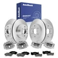 thumbnail image 1 of AutoShack Front & Rear Brake Rotors, Premium Pads & Calipers for GMC, Sierra 1500 2003, 4WD RWD V8 5.3L - Coated - ArmorStop, 1 of 5