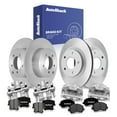 thumbnail image 1 of AutoShack Front Vented & Rear Solid Coated Brake Rotors + Premium Ceramic Pads + Calipers 16-PC Brake Kit Replacement for 2014 Dodge Avenger ArmorStop, 1 of 4