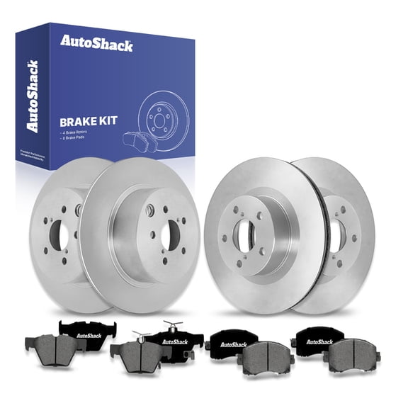 AutoShack Front & Rear Brake Rotors & Premium Pads for Subaru, Crosstrek 2019-2023, AWD H4 2.0L 2.5L