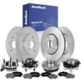 thumbnail image 1 of AutoShack Front Vented & Rear Solid Brake Rotors + Premium Ceramic Pads + Hub Bearing Assembly 16-PC Brake Kit Replacement for 2012 Volkswagen Routan, 1 of 5