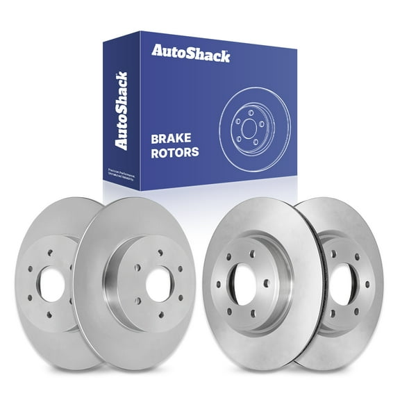 AutoShack Front & Rear Brake Rotors | Replacement for 2007-2015 Nissan TITAN 2017-2019 Armada 2007-2010 INFINITI QX56 5.6L V8 4WD AWD RWD | Coated | 4-PC Set | ArmorStop